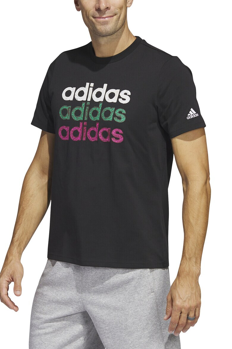 adidas Sportswear Tricou din bumbac cu imprimeu logo Multi Linear - Pled.ro