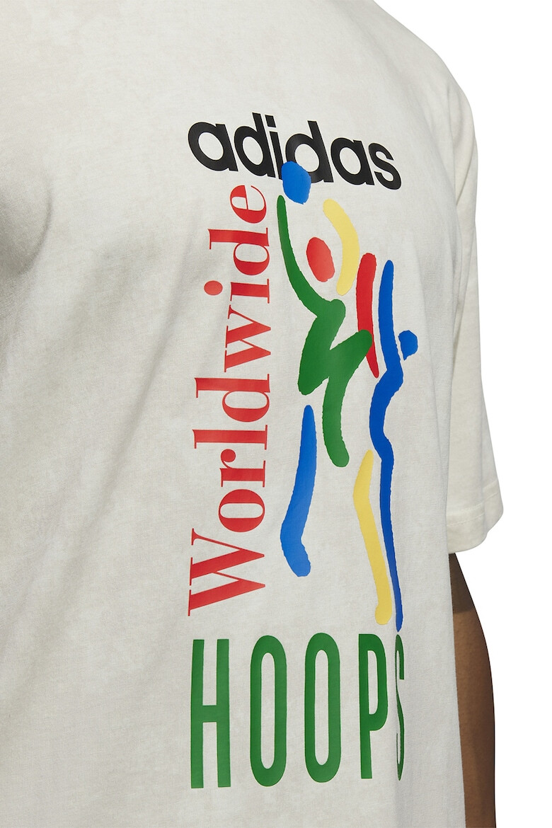 adidas Sportswear Tricou lejer cu imprimeu pentru baschet Worldwide - Pled.ro