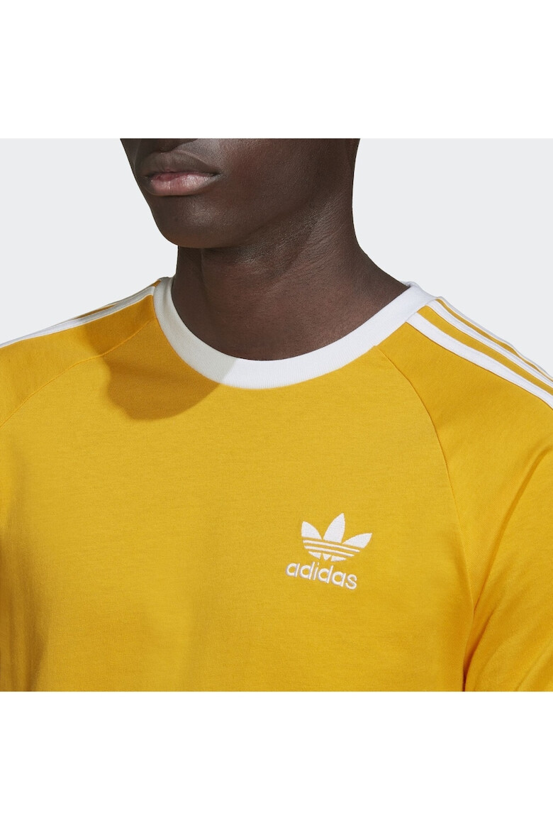 adidas Tricou 3-stripes Tee HK7278 Barbati Galben - Pled.ro