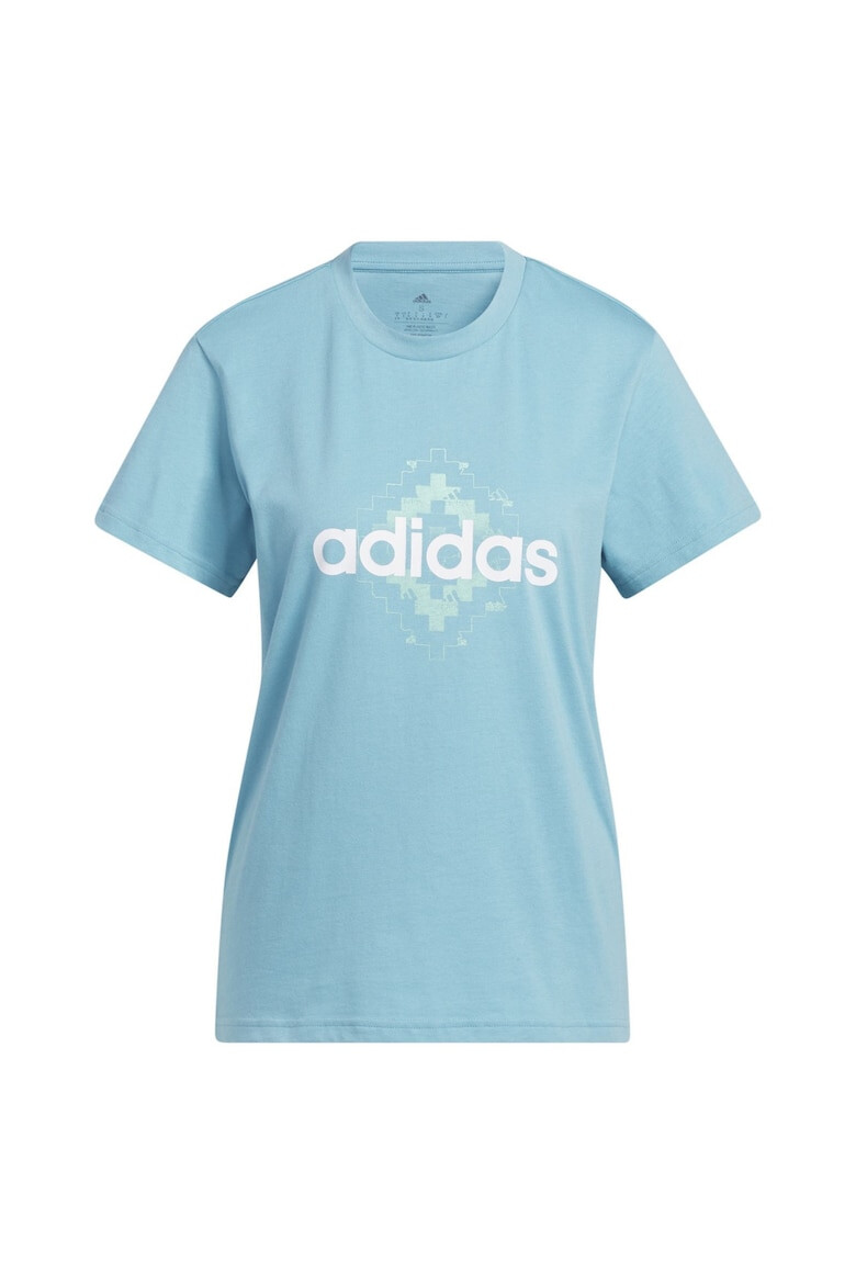 adidas Tricou W Wovn G T H49630 Femei Bleu - Pled.ro