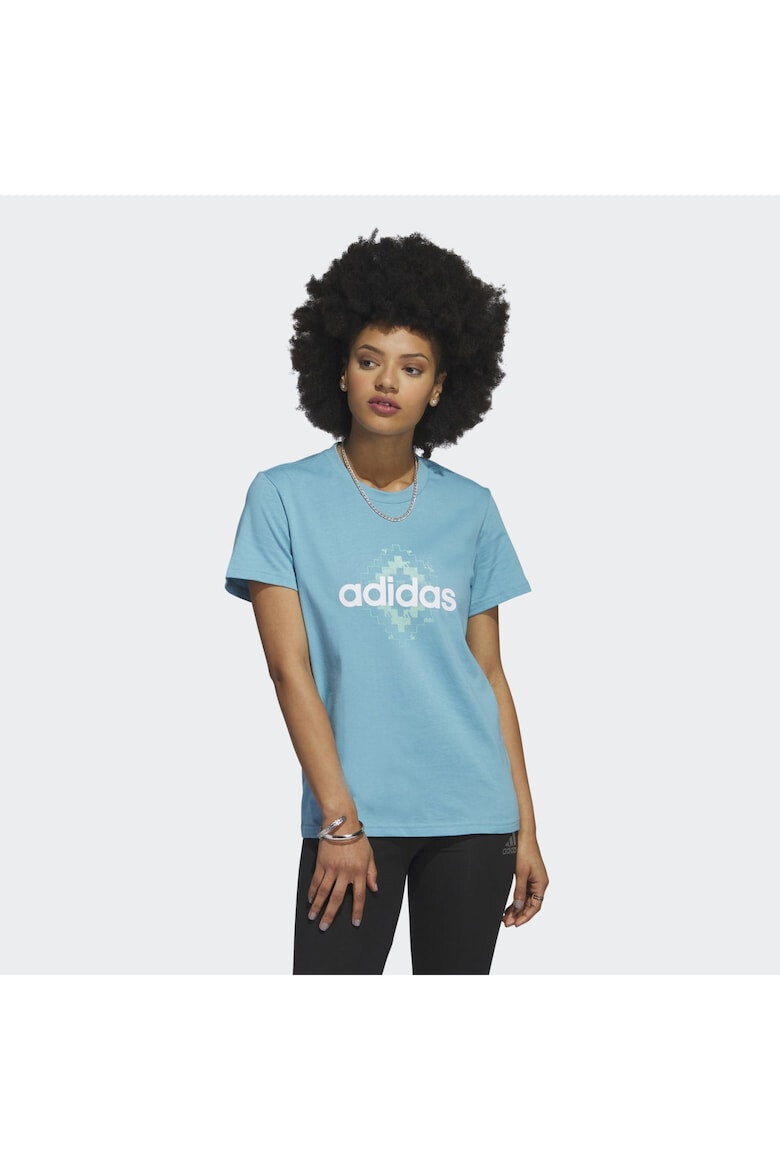 adidas Tricou W Wovn G T H49630 Femei Bleu - Pled.ro