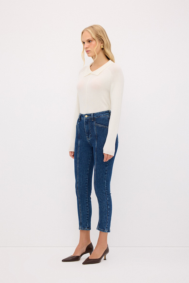 adL Blugi crop slim-fit - Pled.ro