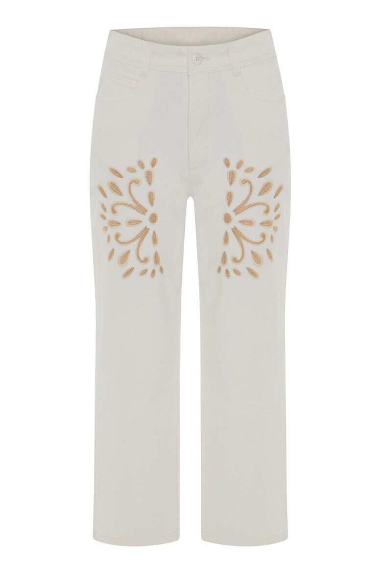 adL Pantaloni capri cu talie inalta - Pled.ro