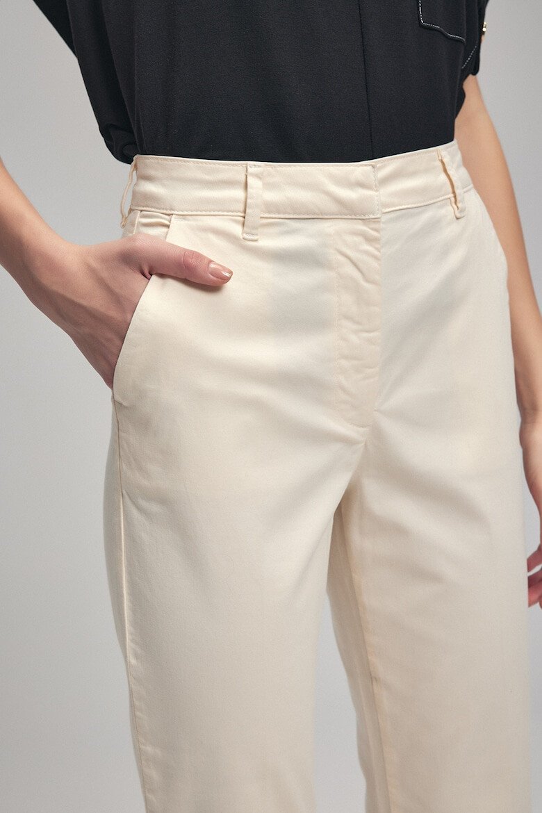 adL Pantaloni crop cu talie inalta - Pled.ro