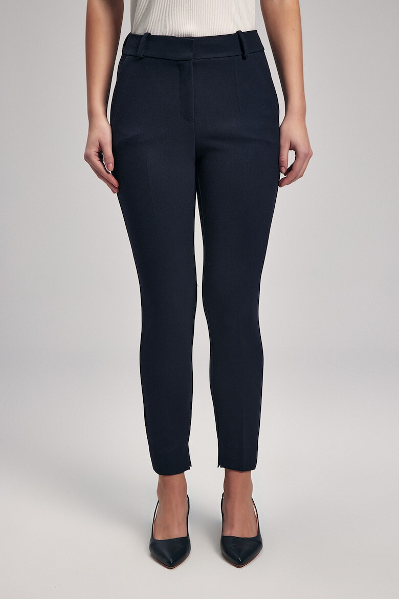 adL Pantaloni crop cu talie inalta - Pled.ro