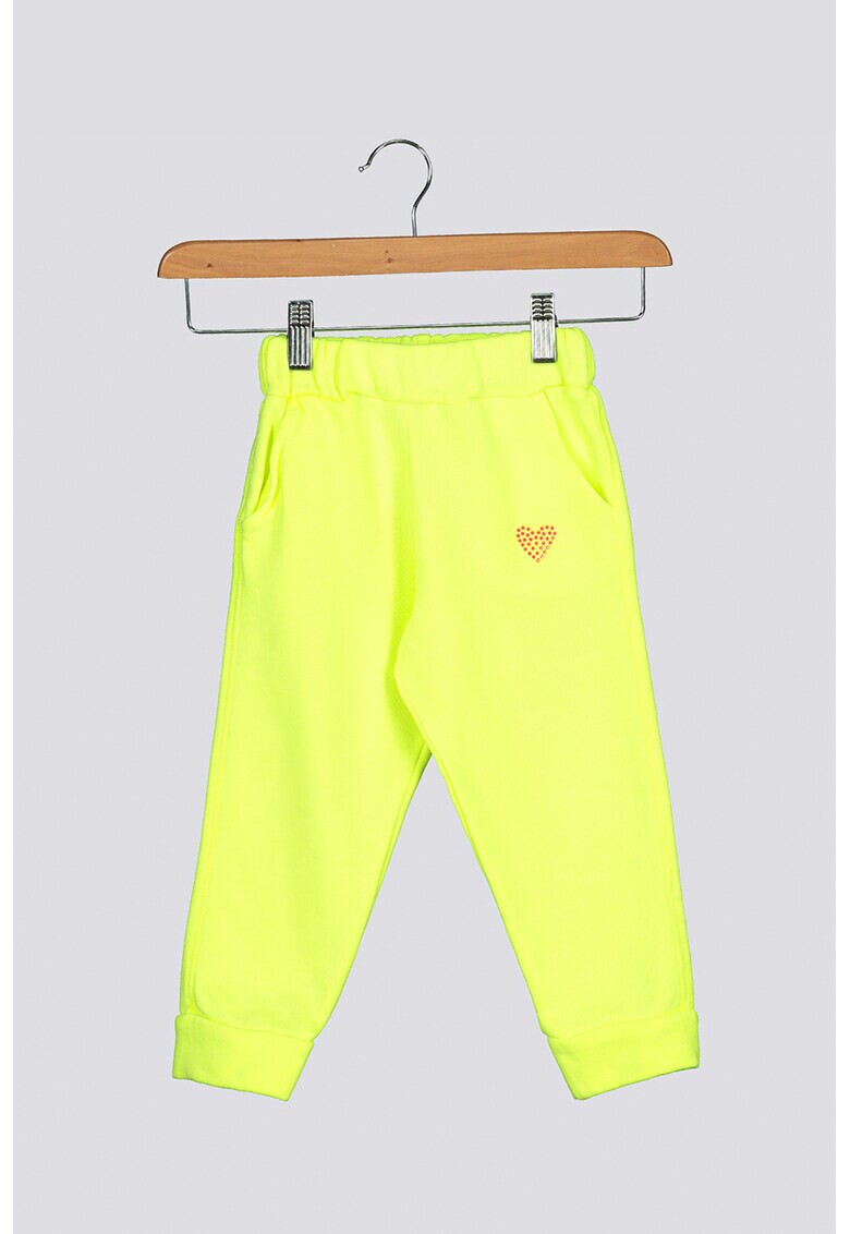 Agatha Ruiz de la Prada Pantaloni cu aplciatie inima Player - Pled.ro