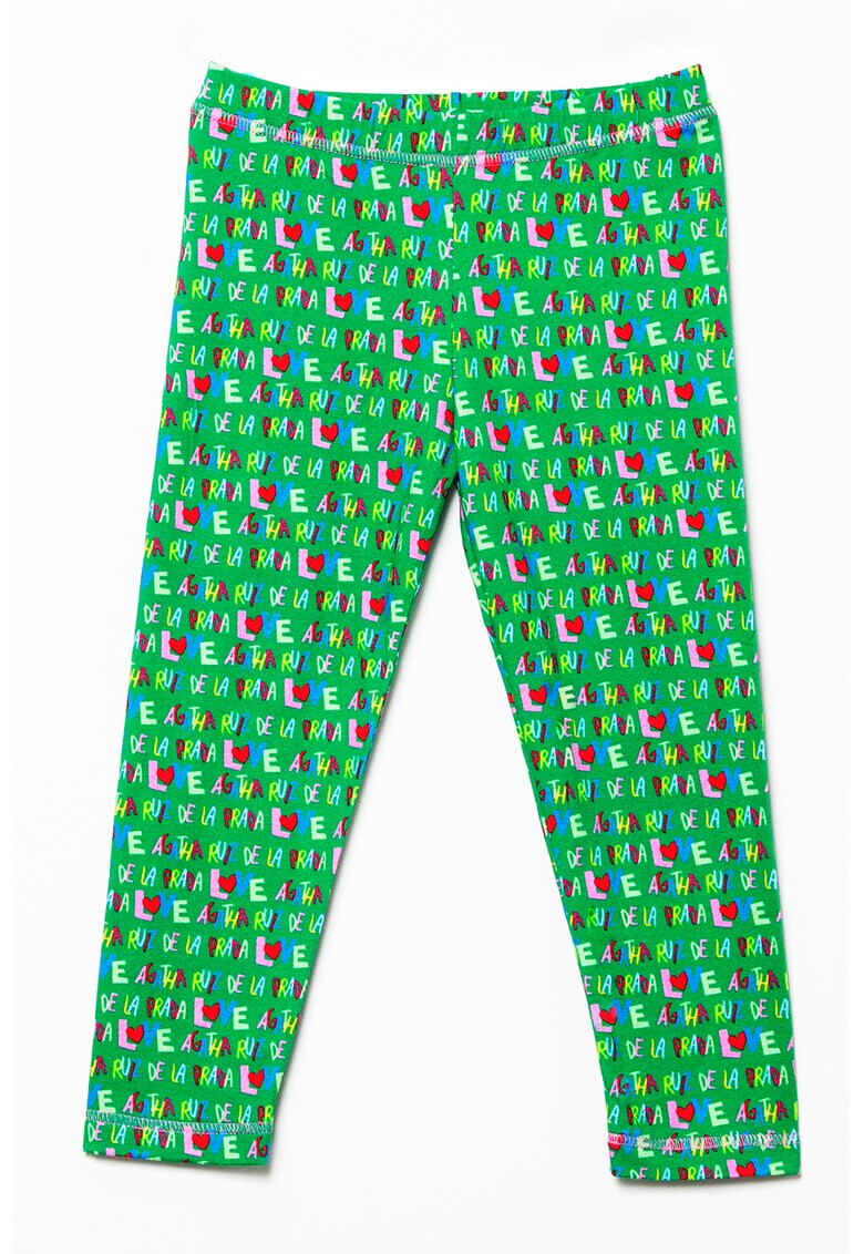 Agatha Ruiz de la Prada Pantaloni cu imprimeu si talie elastica - Pled.ro