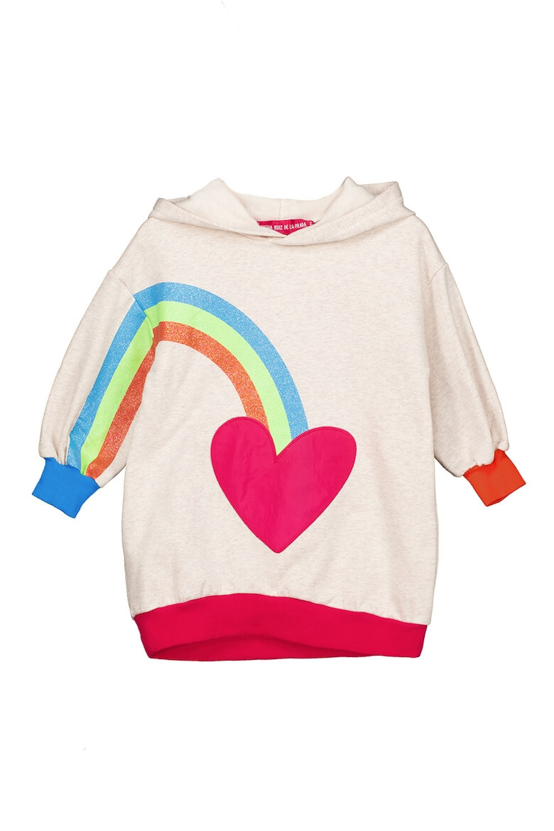 Agatha Ruiz de la Prada Rochie cu gluga si imprimeu grafic - Pled.ro