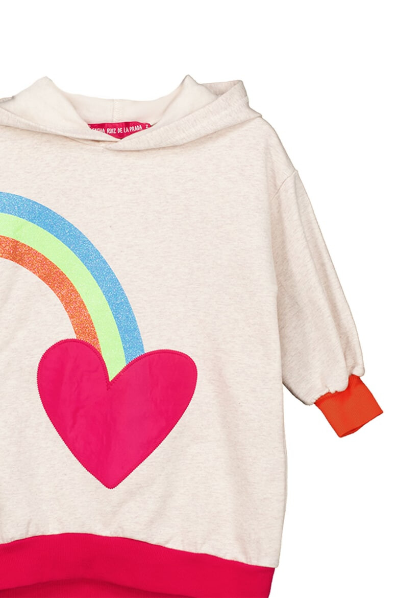 Agatha Ruiz de la Prada Rochie cu gluga si imprimeu grafic - Pled.ro