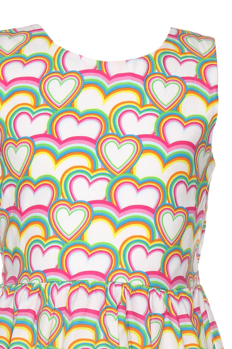 Agatha Ruiz de la Prada Rochie cu imprimeu cu inimi si decupaj pe spate - Pled.ro