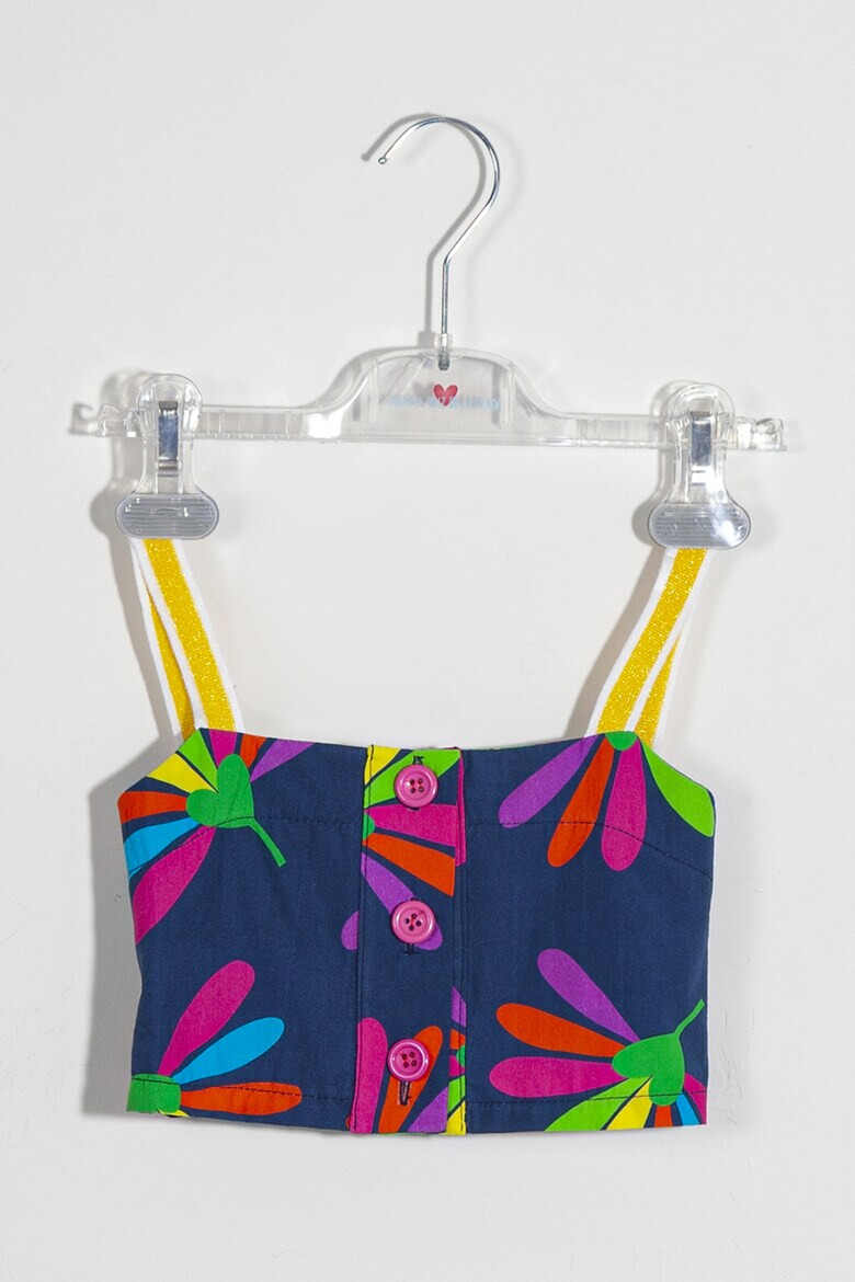 Agatha Ruiz de la Prada Top crop cu imprimeu floral - Pled.ro