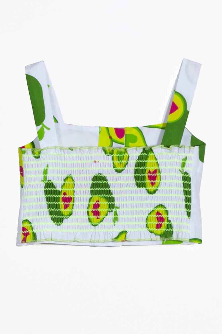 Agatha Ruiz de la Prada Top crop cu imprimeu grafic - Pled.ro