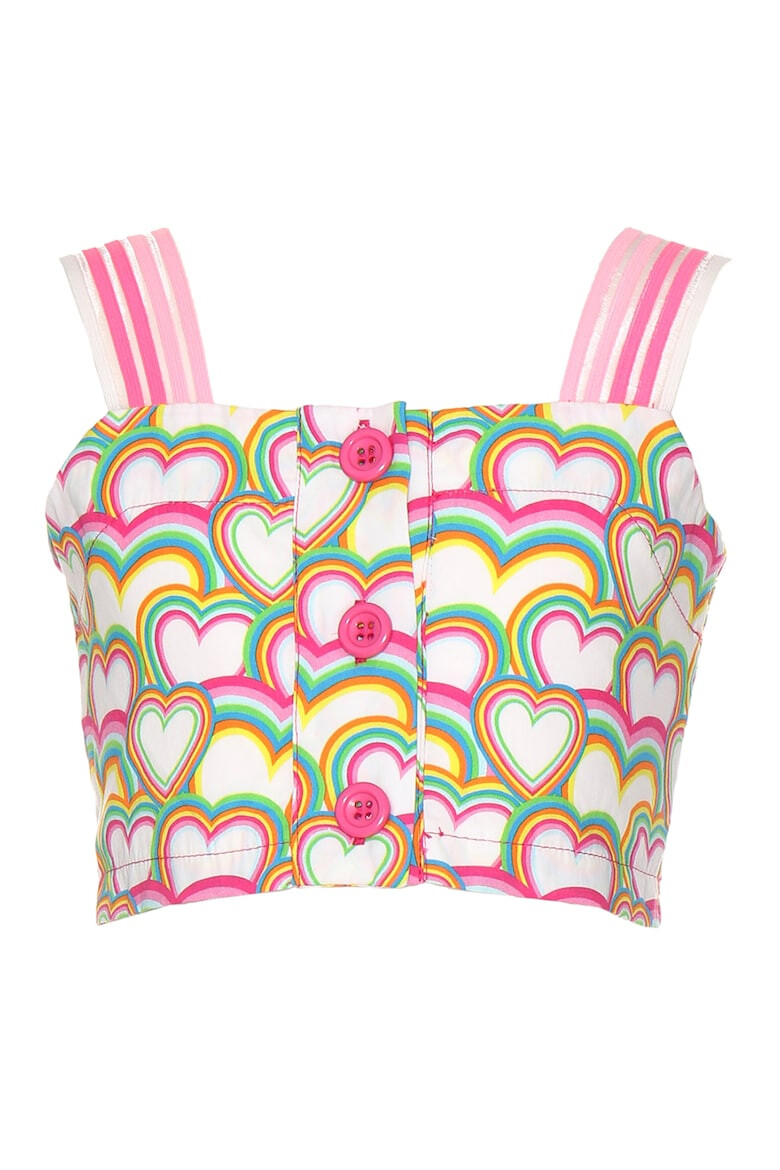 Agatha Ruiz de la Prada Top crop cu imprimeu grafic - Pled.ro