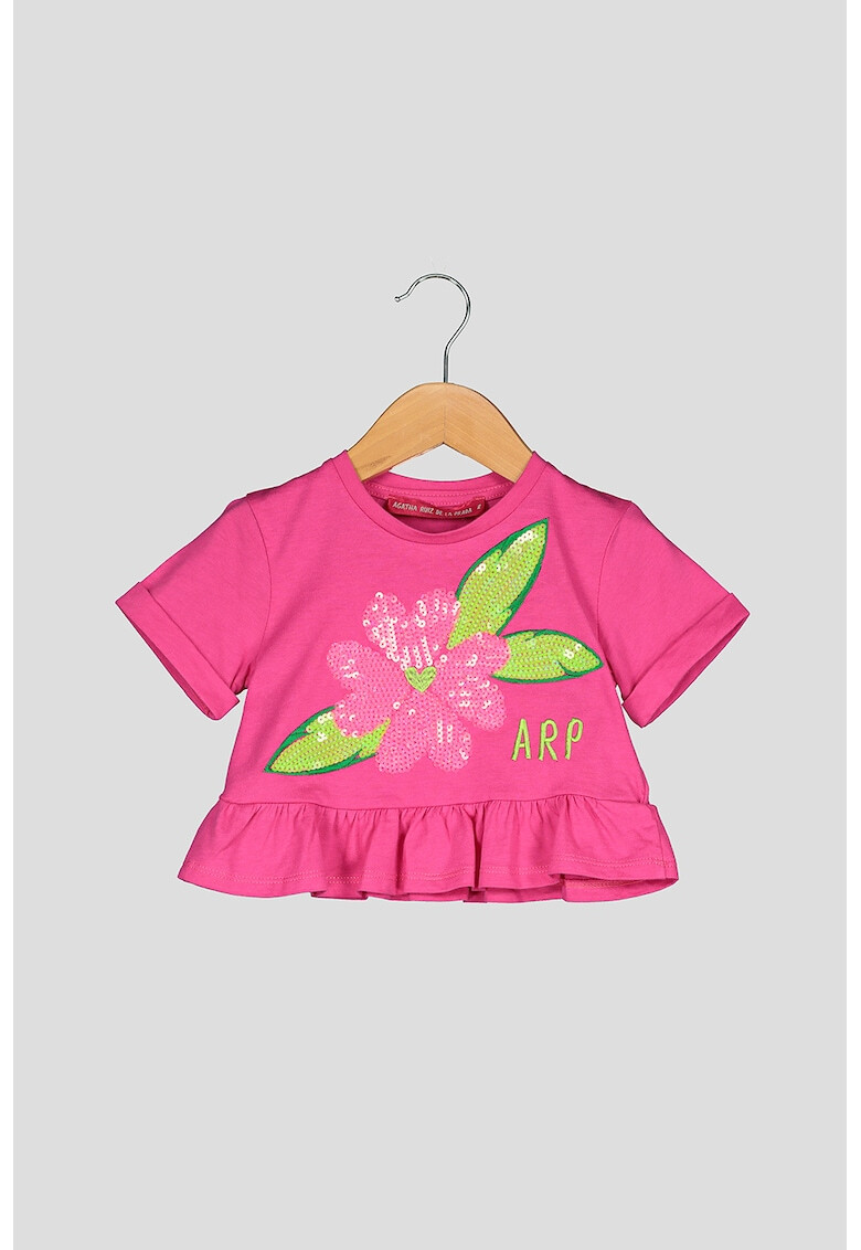 Agatha Ruiz de la Prada Tricou cu aplicatii de paiete Bahia - Pled.ro