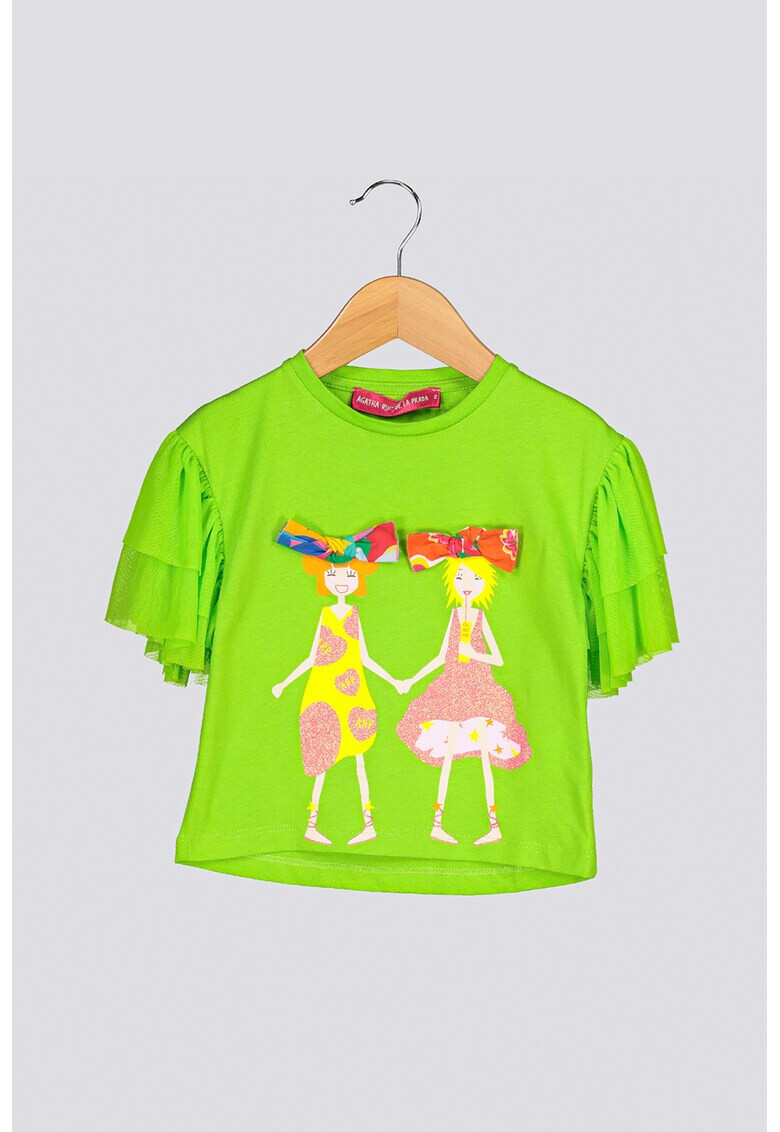 Agatha Ruiz de la Prada Tricou cu maneci cu volane - Pled.ro