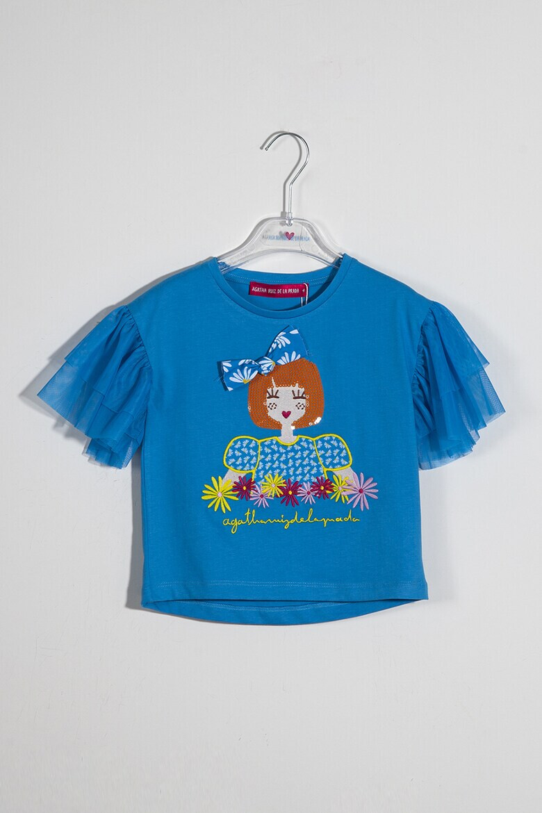 Agatha Ruiz de la Prada Tricou cu maneci din tul - Pled.ro