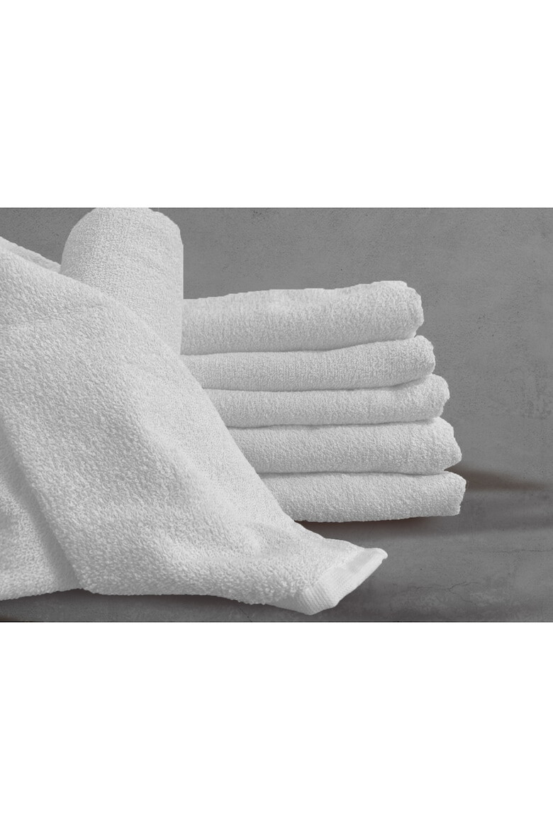 AGLIKA Set 6 prosoape Classic 50x90 cm 100% bumbac alb - Pled.ro