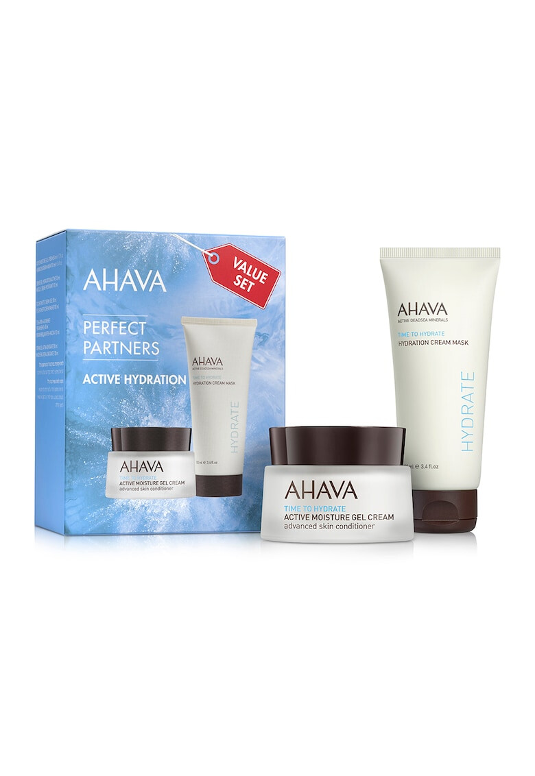 AHAVA Set cadou Perfect Partners Active Hydration: Masca hidratanta 100 ml si Gel hidratant 50 ml - Pled.ro