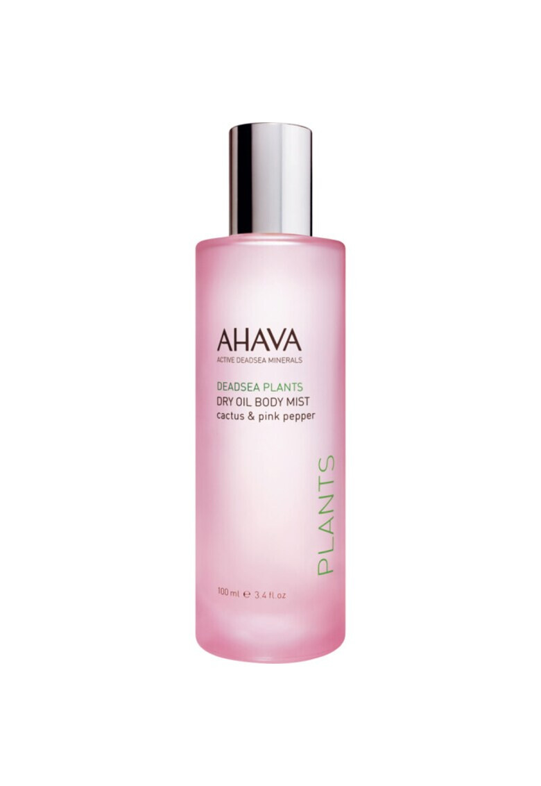 AHAVA Ulei uscat pentru corp cu flori de cactus si piper roz Deadsea Plants 100 ml - Pled.ro