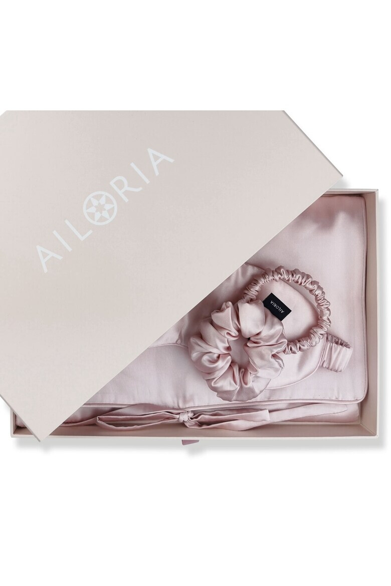 AILORIA Set de masca de noapte saculet de transport si elastic de par pentru calatorie 29509 - Pled.ro