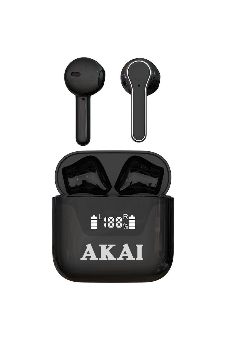 AKAI Casti audio BTJ-101 true wireless Bluetooth 5.0 negru - Pled.ro