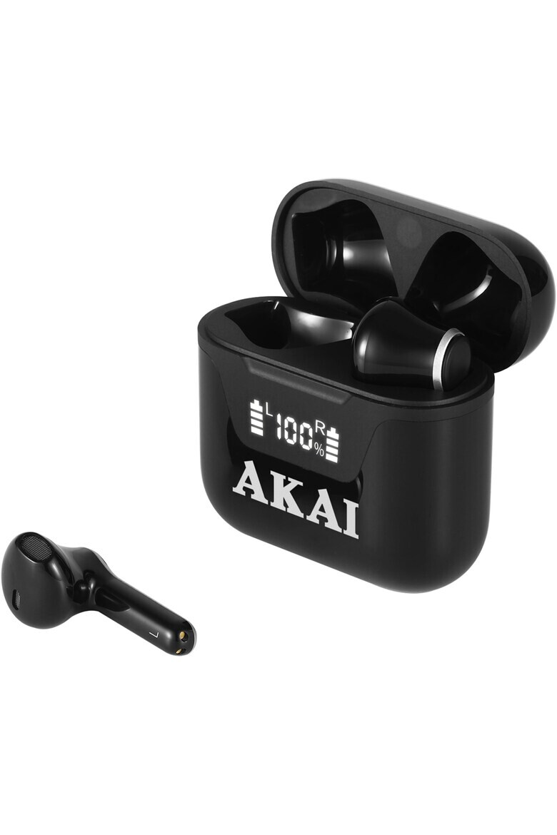 AKAI Casti audio BTJ-101 true wireless Bluetooth 5.0 negru - Pled.ro