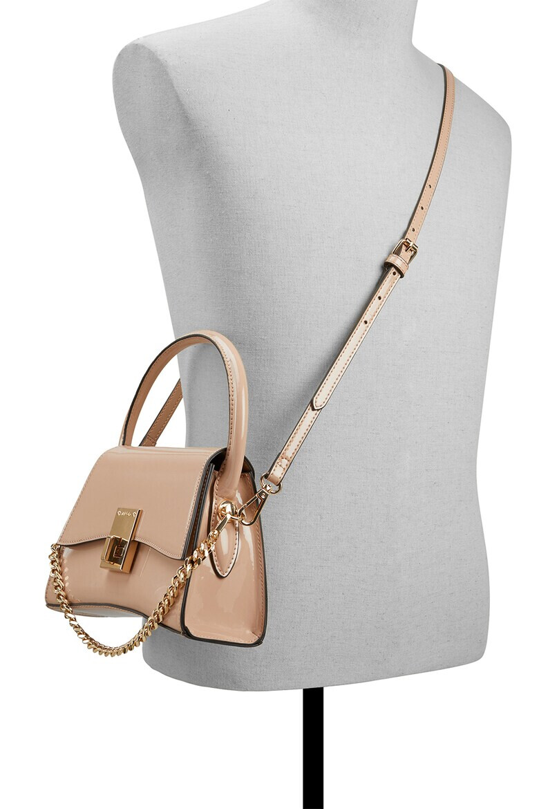 Aldo Geanta crossbody de piele ecologica cu aspect lacuit Angelie - Pled.ro