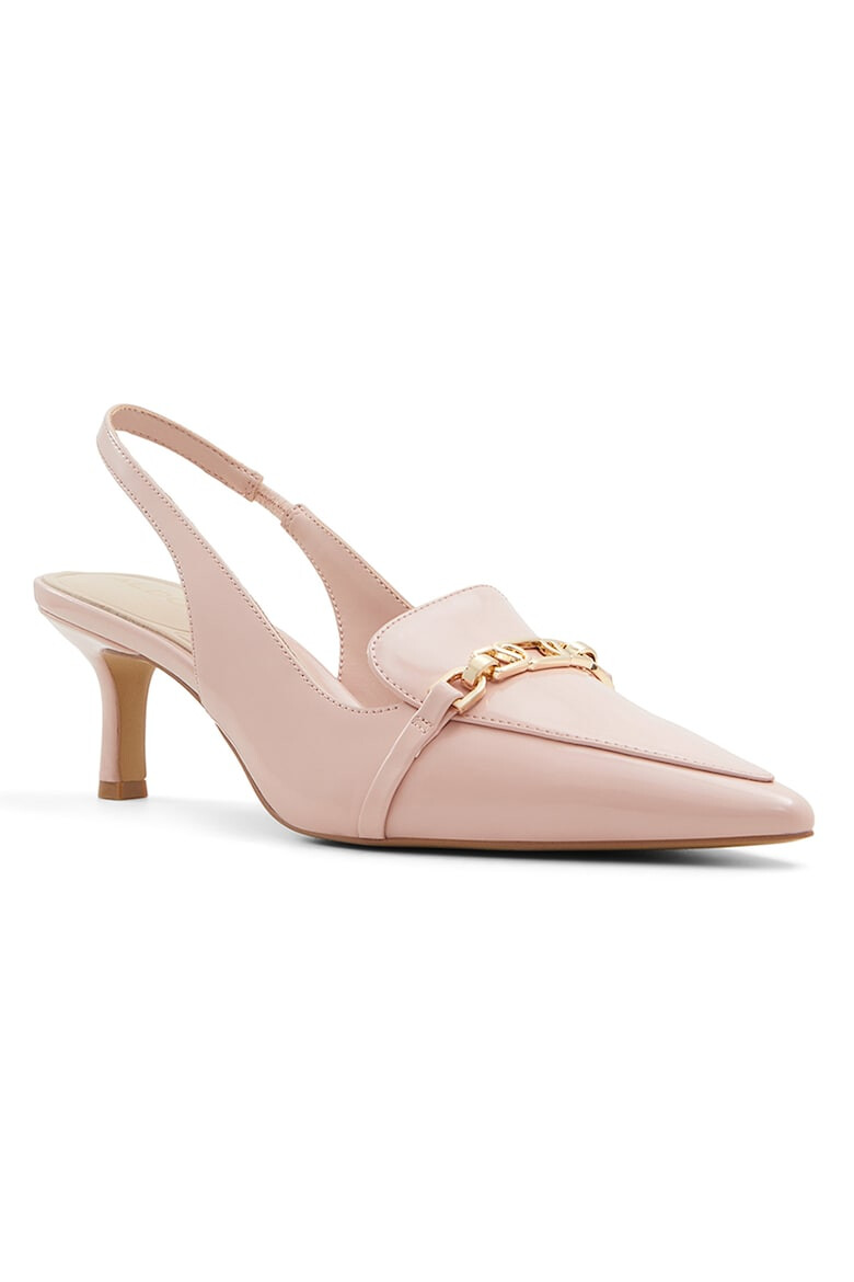 Aldo Pantofi slingback de piele ecologica cu detaliu lant Mathilde - Pled.ro