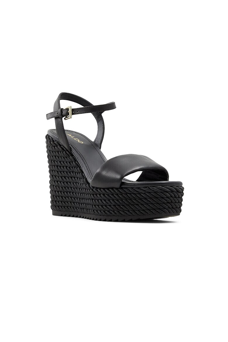 Aldo Sandale din piele cu talpa wedge Jeigh - Pled.ro