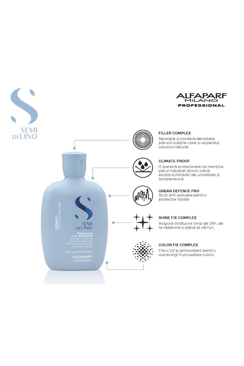 Alfaparf Milano Sampon densificator Alfaparf Semi di Lino Thickening Low Shampoo 1000 ml - Pled.ro