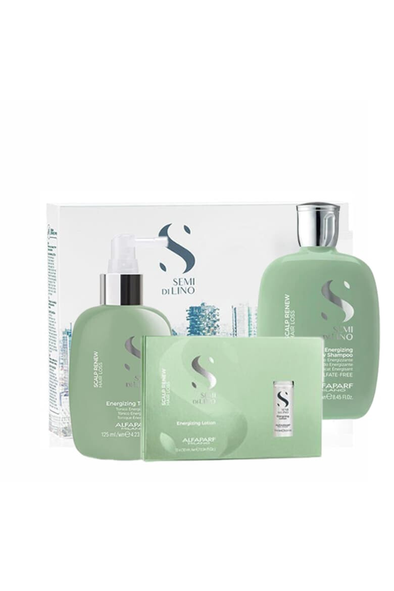 Alfaparf Milano Set anti-cadere Scalp Energizing Sampon 250 ml Tonic 125 ml Lotiune 12x10 ml - Pled.ro