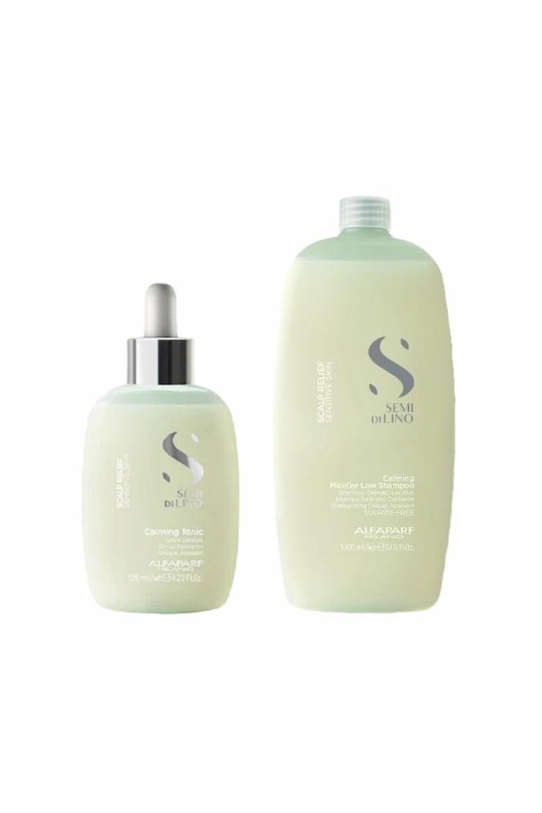 Alfaparf Milano Set pentru scalp sensibil Calming Sampon 1000 ml Tonic 125 ml - Pled.ro