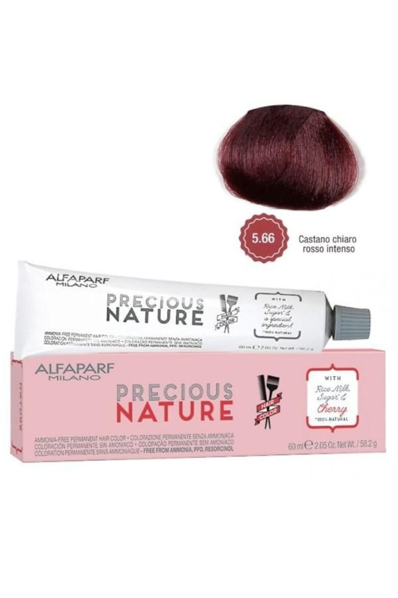 Alfaparf Milano Vopsea Permanenta fara amoniac Precious Nature 5.32 Castano Chiaro Dorato Irise Femei 60 ml - Pled.ro