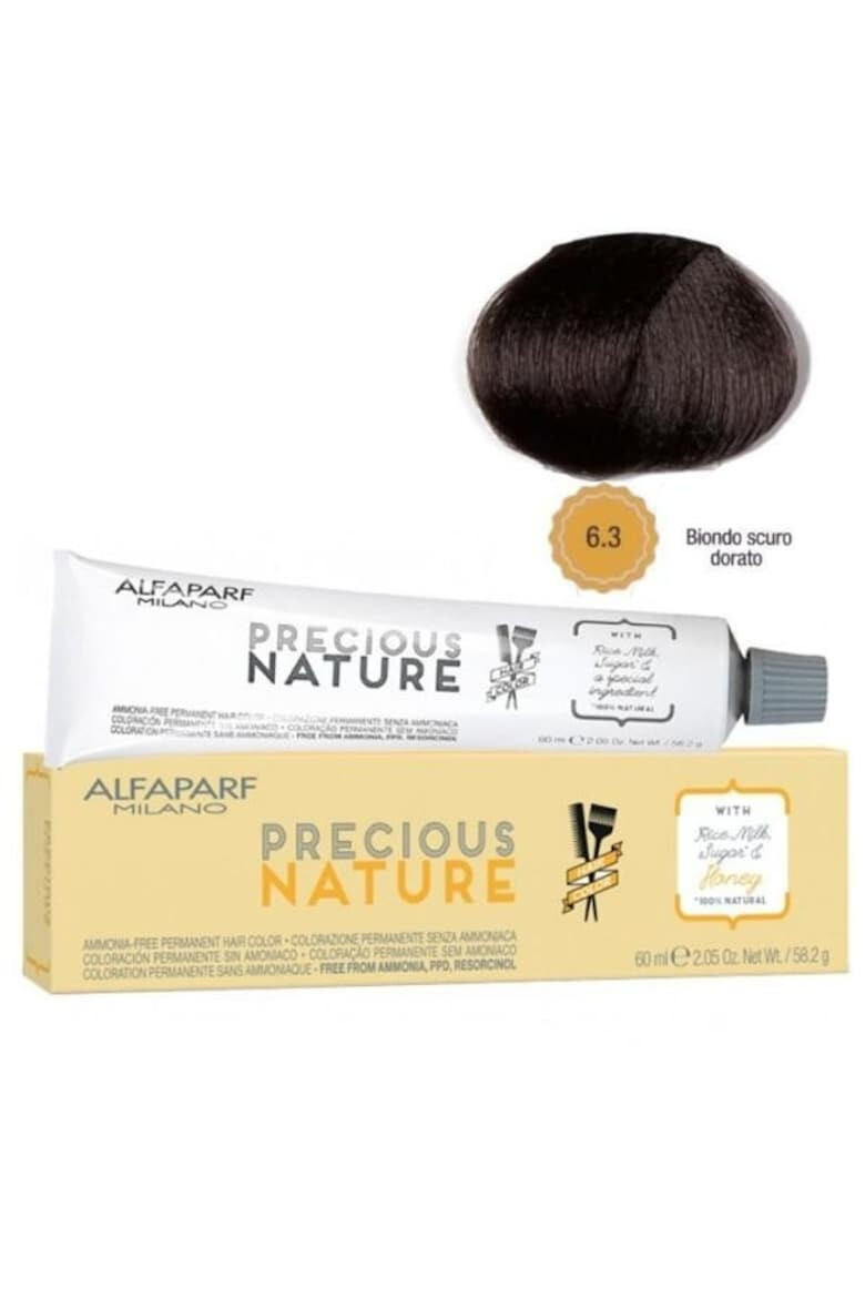 Alfaparf Milano Vopsea Permanenta fara amoniac Precious Nature 5.32 Castano Chiaro Dorato Irise Femei 60 ml - Pled.ro