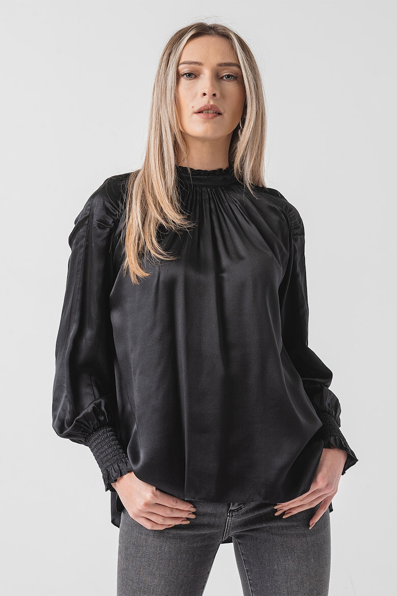 AllSaints Bluza vaporoasa din amestec de matase Maria - Pled.ro