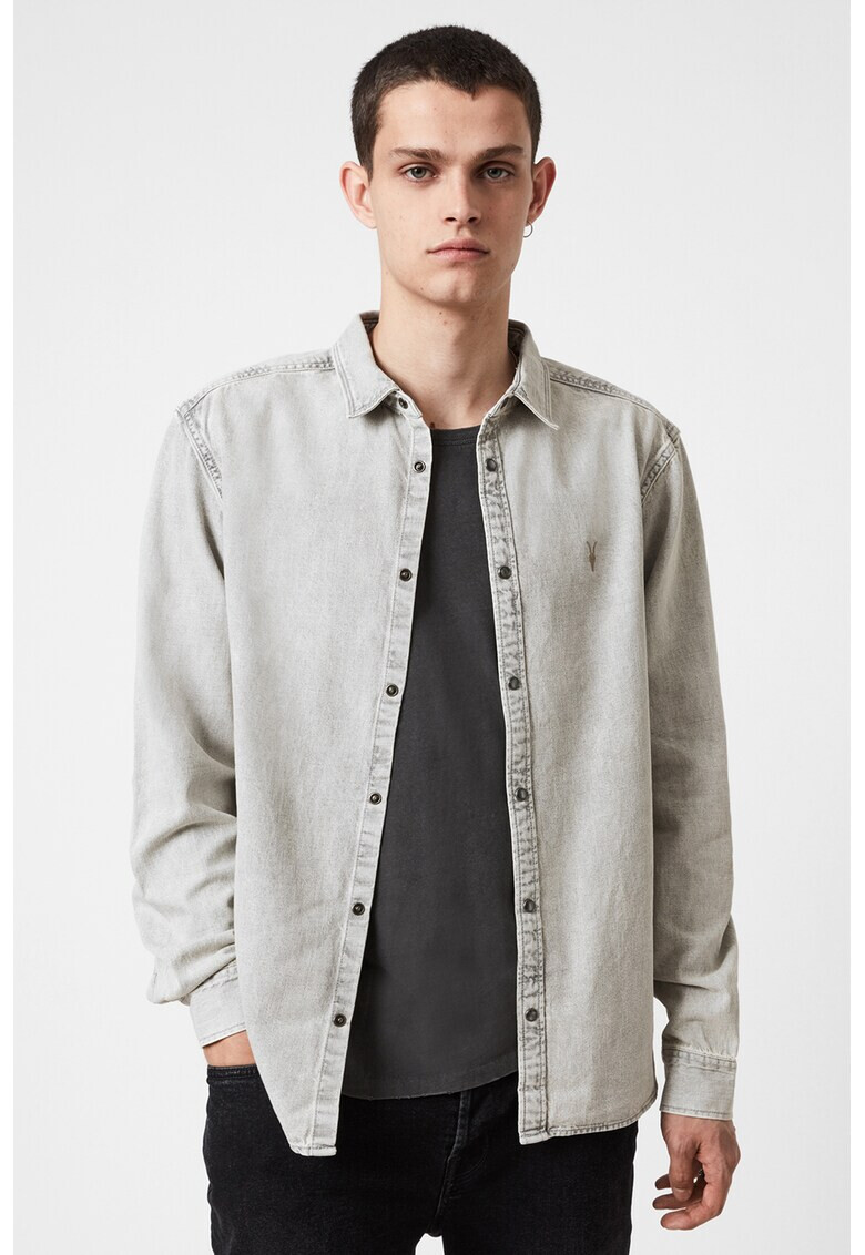 AllSaints Camasa regular fit din denim Gleason - Pled.ro