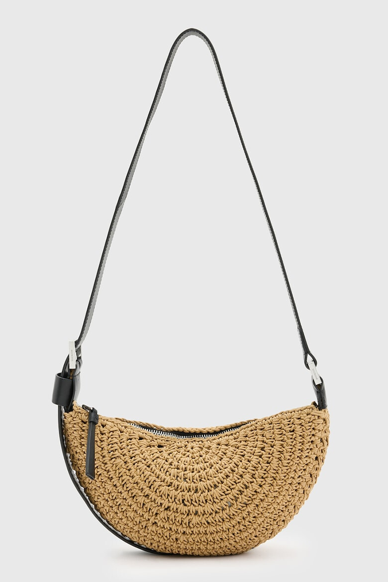 AllSaints Geanta crossbody impletita Half-Moon - Pled.ro