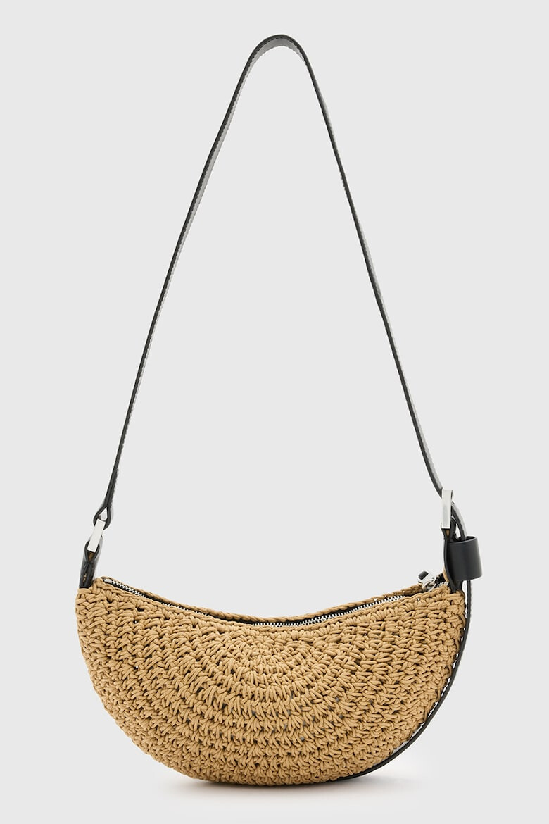 AllSaints Geanta crossbody impletita Half-Moon - Pled.ro