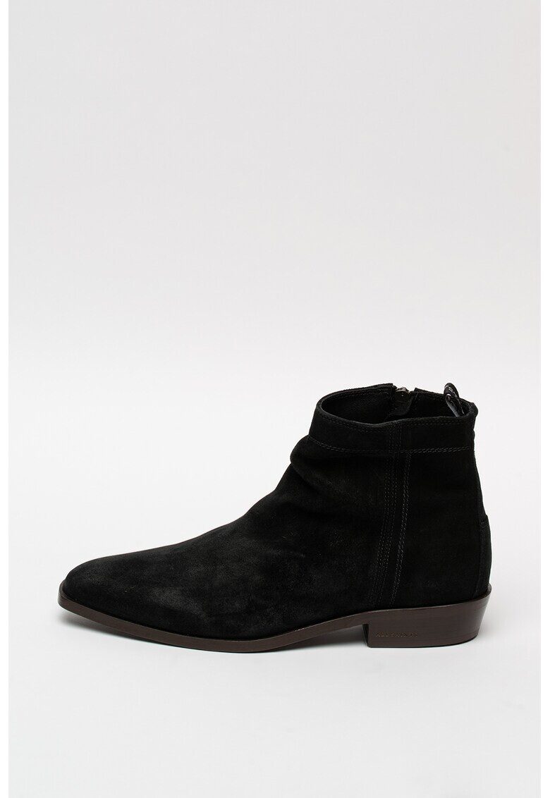 AllSaints Ghete de piele intoarsa cu fermoar Harris - Pled.ro