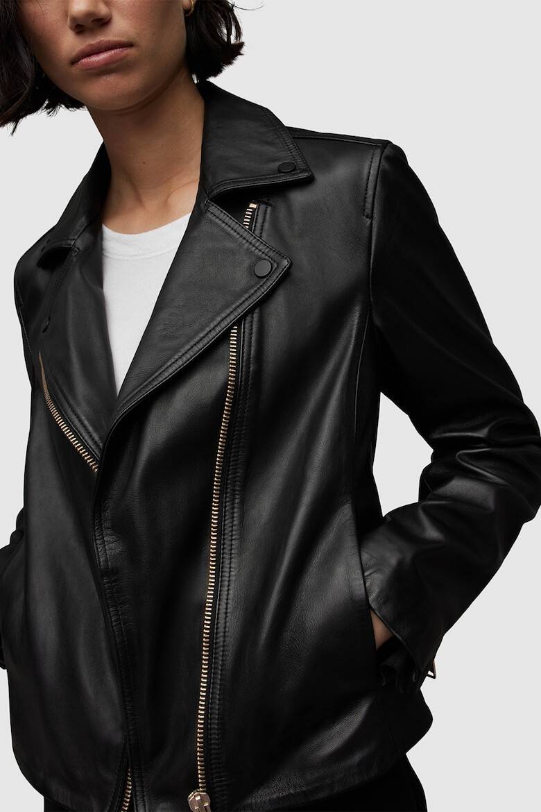 AllSaints Jaheta biker de piele Vela - Pled.ro