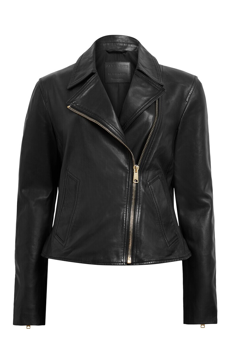 AllSaints Jaheta biker de piele Vela - Pled.ro