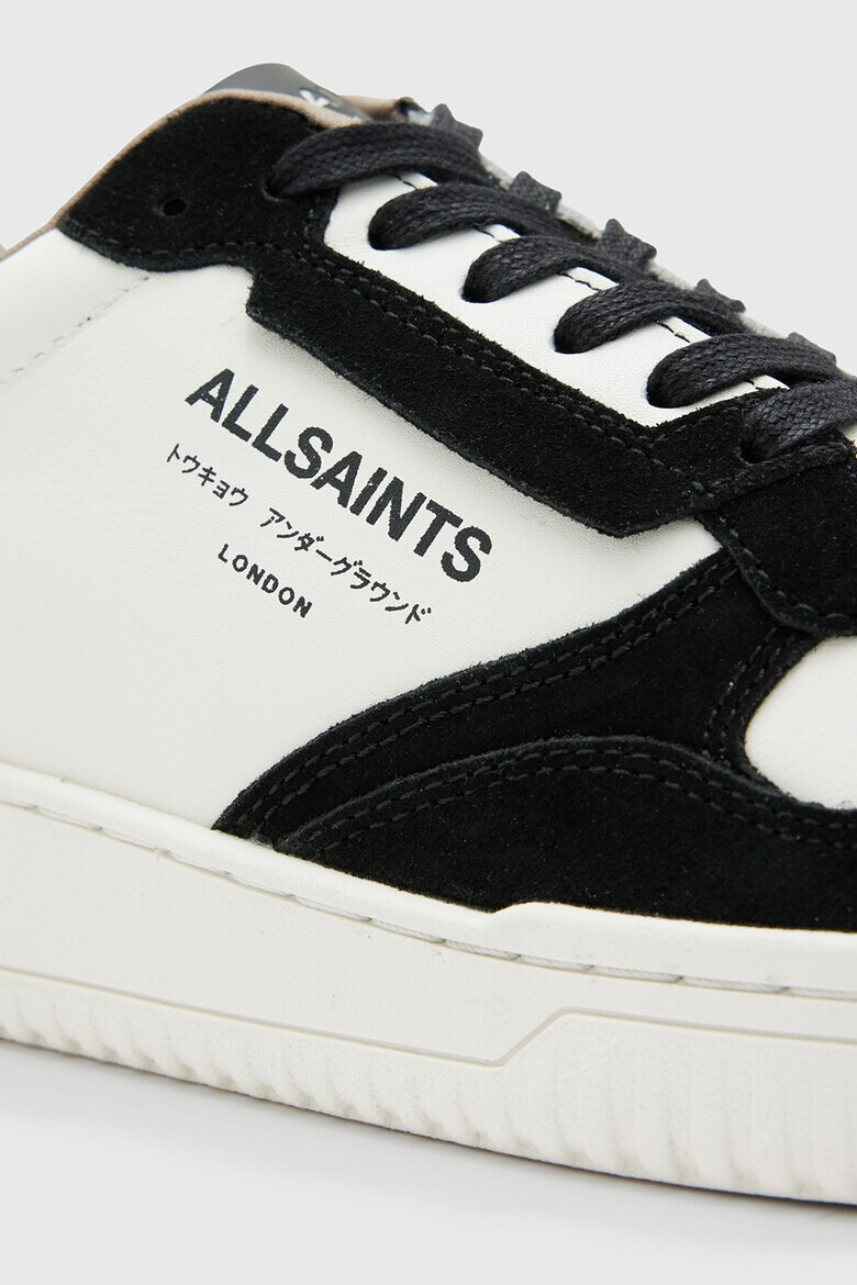 AllSaints Pantofi sport din piele si piele intoarsa - Pled.ro