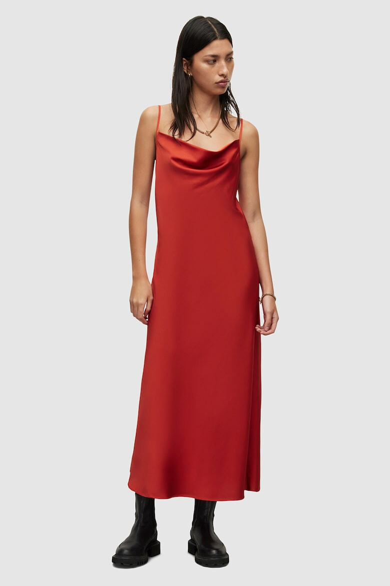 AllSaints Rochie furou midi Hadley - Pled.ro