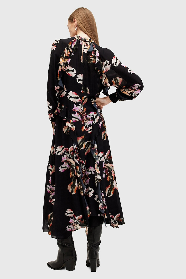 AllSaints Rochie lunga cu imprimeu floral Jessica - Pled.ro