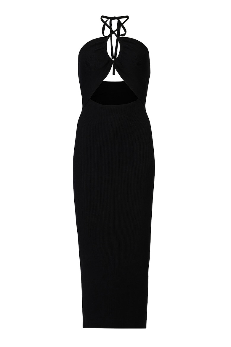 AllSaints Rochie maxi cambrata cu aspect striat - Pled.ro