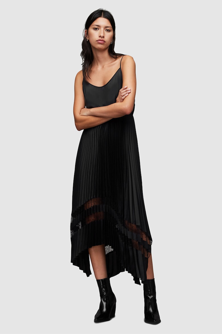 AllSaints Rochie midi cu model 2in1 Nadia - Pled.ro