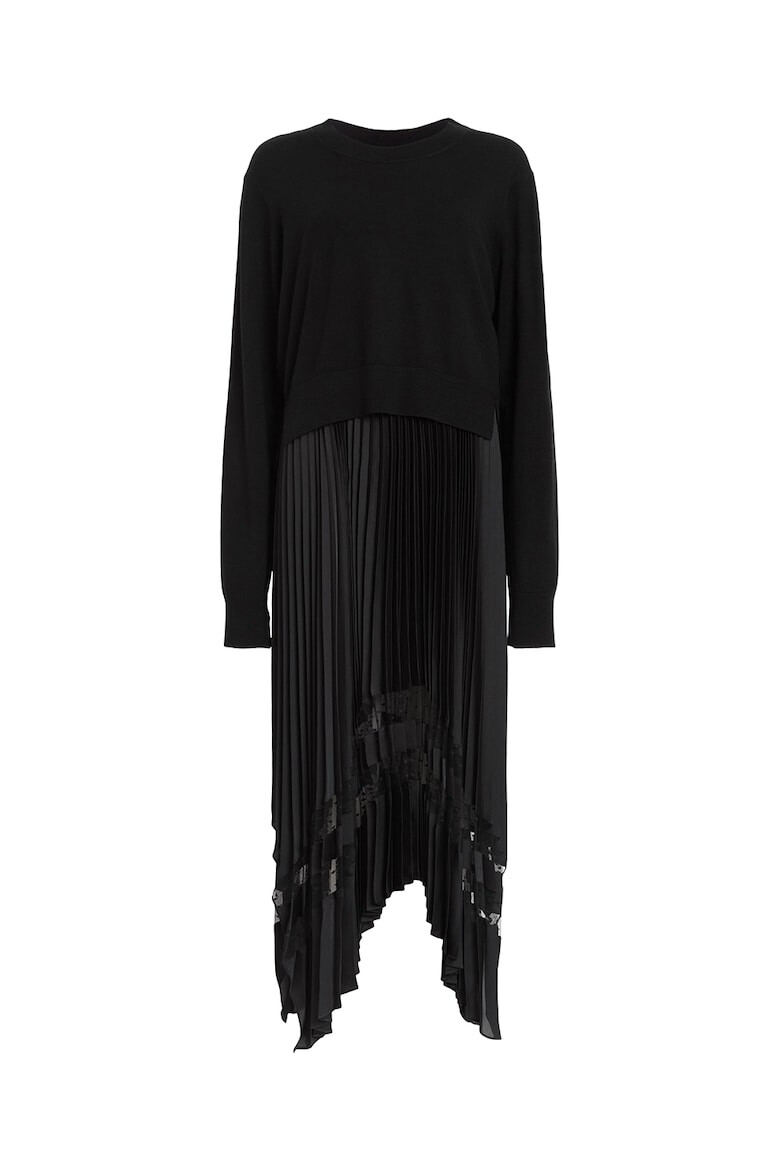 AllSaints Rochie midi cu model 2in1 Nadia - Pled.ro