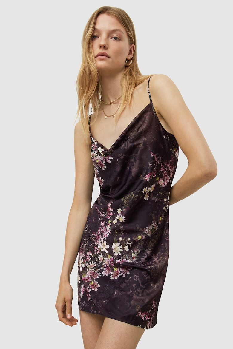 AllSaints Rochie midi cu model floral Haddi - Pled.ro