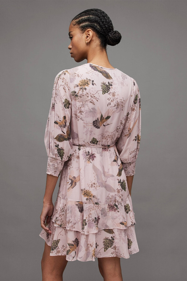 AllSaints Rochie mini cu imprimeu floral Peggy - Pled.ro