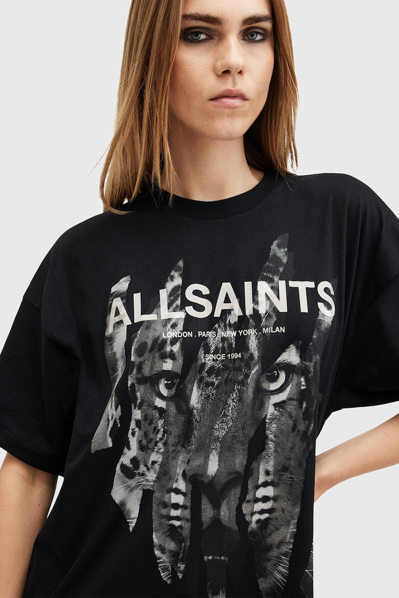 AllSaints Rochie-tricou de bumbac - Pled.ro